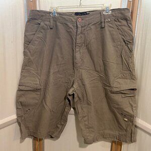 Mens DRUNKNMUNKY Sz 40 Khaki Tan Cargo Shorts